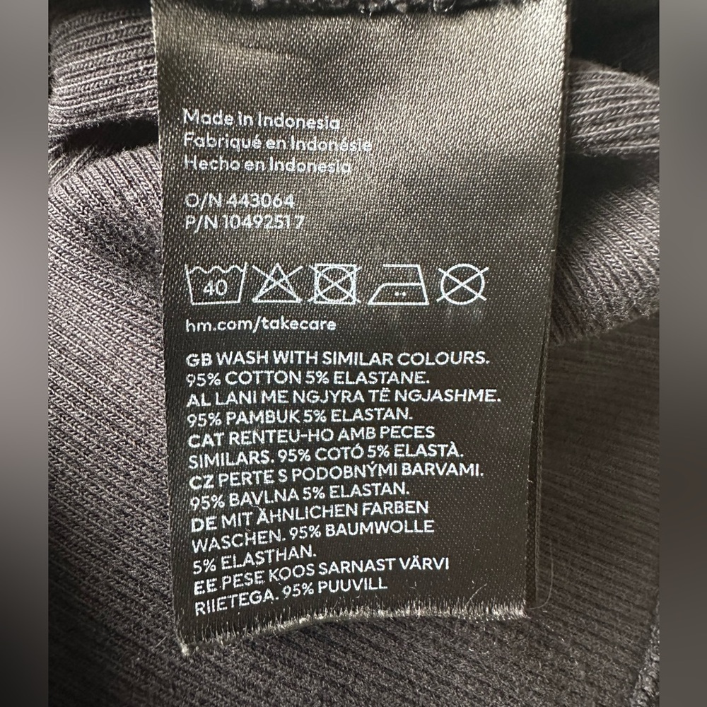 H&M Black Ribbed Tank Top - Picture 4 of 6